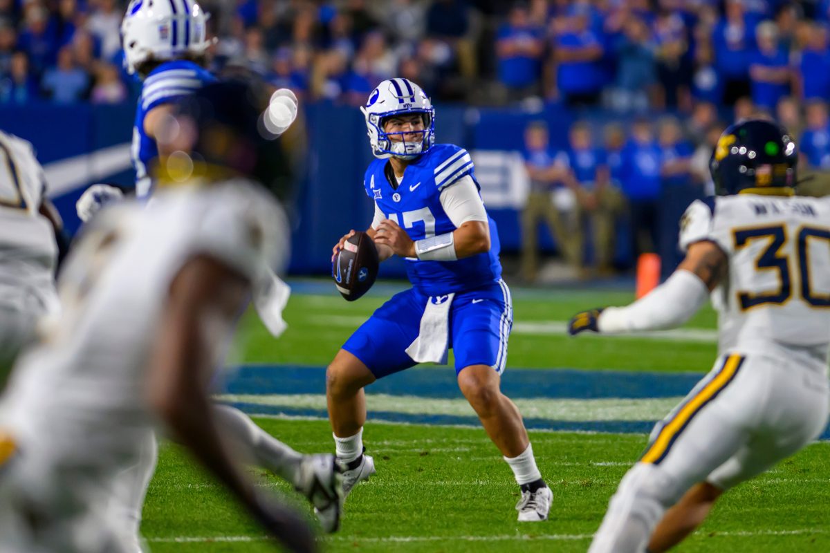 Bachmeier throws for career-high 351 yards to lead No. 23 BYU past West Virginia
